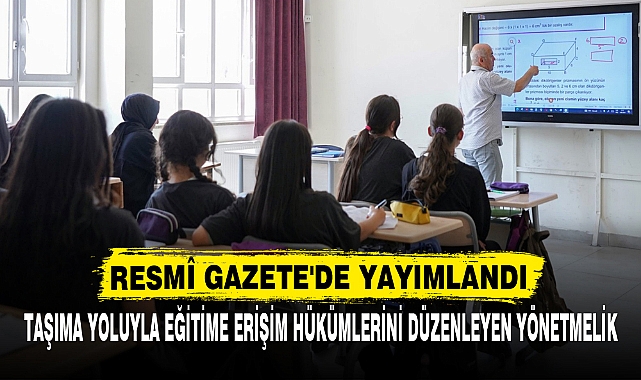 RESMÎ GAZETE'DE YAYIMLANDI