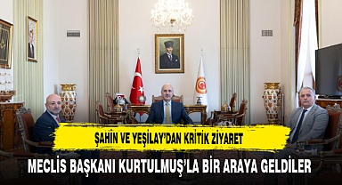 Şahin ve Yeşilay'dan Kritik Ziyaret Meclis Başkanı Kurtulmuş'la Bir Araya Geldiler