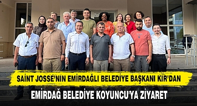 Saint Josse’nın Emirdağlı Belediye Başkanı Kır’dan Emirdağ Belediye Koyuncu'ya Ziyaret