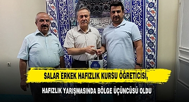 Salar Erkek Hafızlık Kursu Öğreticisi, Hafızlık Yarışmasında Bölge Üçüncüsü Oldu