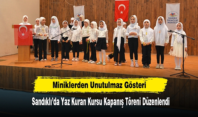 Sandıklı’da Yaz Kuran Kursu Kapanış Töreni Düzenlendi