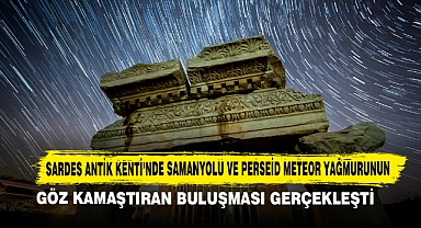Sardes Antik Kenti'nde Samanyolu Ve Perseid Meteor Yağmurunun Göz Kamaştıran Buluşması Gerçekleşti
