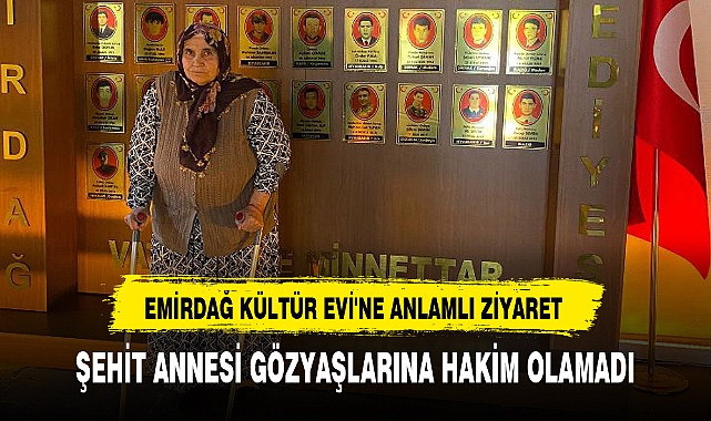 ŞEHİT ANNESİ GÖZYAŞLARINA HAKİM OLAMADI