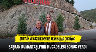 Şehitlik ve Gazilik Deyine Akan Sular Duruyor Başkan Kumartaşlı’nın Mücadelesi Sonuç Verdi