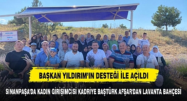Sinanpaşa'da kadın girişimcisi Kadriye Baştürk Afşar'dan lavanta bahçesi