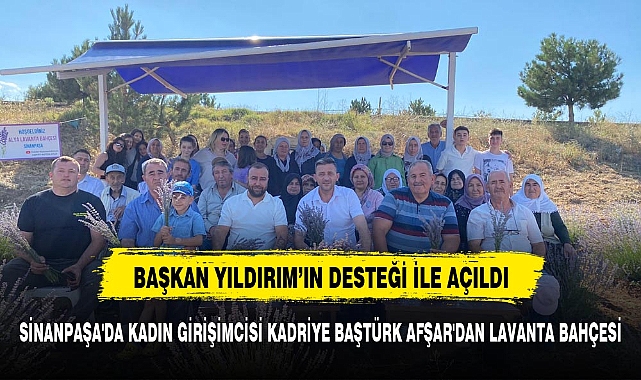 Sinanpaşa'da kadın girişimcisi Kadriye Baştürk Afşar'dan lavanta bahçesi