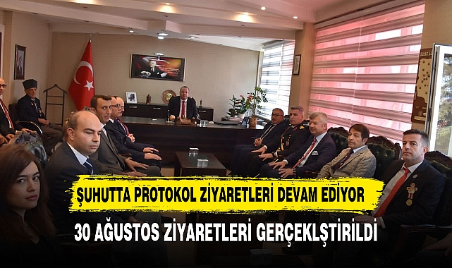 Şuhut Kaymakamlığı’ndan 30 Ağustos Zafer Bayramı Ziyareti