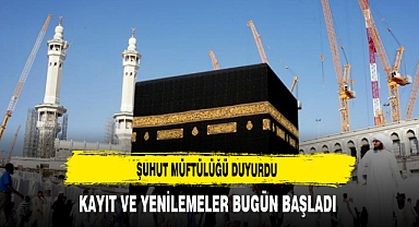 Şuhut Müftülüğü Duyurdu Kayıt ve Yenilemeler Bugün Başladı