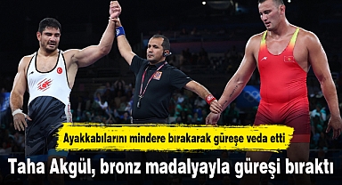Taha Akgül, bronz madalyayla güreşi bıraktı