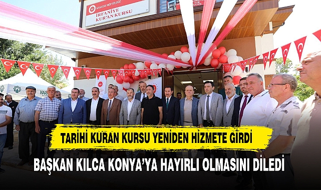 TARİHİ KURAN KURSU DUALARLA TEKRARDAN AÇILDI