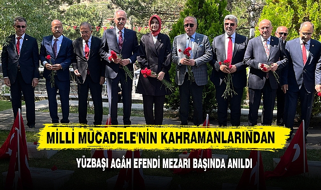 TBMM Başkanı Kurtulmuş,  Yüzbaşı Agâh Efendi'yi Mezarı Başında Andı