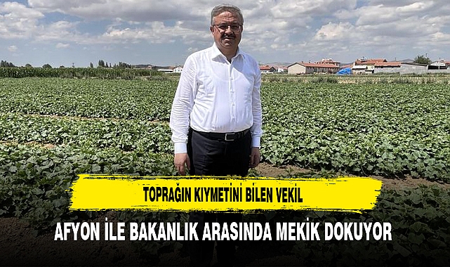 Toprağın Kıymetini Bilen Vekil Afyon ile Bakanlık Arasında Mekik Dokuyor