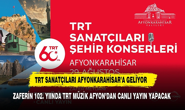 TRT SANATÇILARI AFYON'A GELİYOR  AKÜ'DE BÜYÜK TAARUZ SEMPOZYUMUNA KATILACAKLAR
