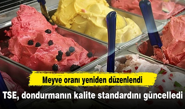 TSE, dondurmanın kalite standardını güncelledi: Meyve oranı yeniden düzenlendi