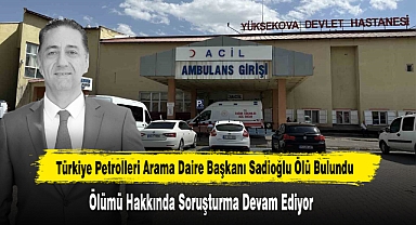 Türkiye Petrolleri Arama Daire Başkanı Sadioğlu Ölü Bulundu
