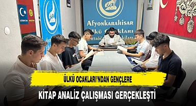 Ülkü Ocakları’ndan Gençlere Kitap Analiz Çalışması Gerçekleşti