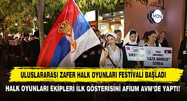 Uluslararası Zafer Halk Oyunları Festivali Başladı