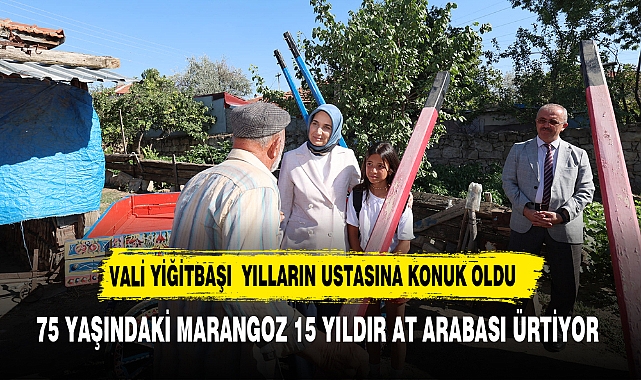 VALİ YİĞİTBAŞI, 75 YAŞINDAKİ MARANGOZ USTASI RÜŞTÜ DENİZ'İN ATÖLYESİNİ ZİYARET ETTİ