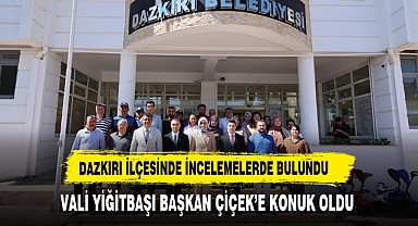 Vali Yiğitbaşı Dazkırı Belediye Başkanlığını Ziyaret Etti