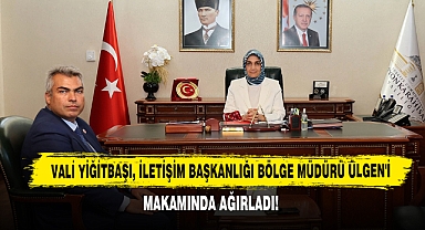 Vali Yiğitbaşı, İletişim Başkanlığı Bölge Müdürü Ülgen'i Makamında Ağırladı