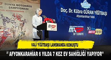 Vali Yiğitbaşı Lansmanda Konuştu '' Afyonkarahisar 6 Yılda 7 Kez Ev Sahipliği Yapıyor''