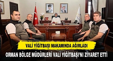 Vali Yiğitbaşı, Müdürleri Makamında Kabul Etti