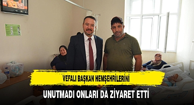 Vefalı Başkan Hemşehrilerini Unutmadı Onları da Ziyaret Etti