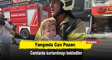 Yangında Can Pazarı: Camlarda kurtarılmayı beklediler