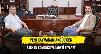 Yeni Kaymakam Akgül’den Başkan Koyuncu'ya İadeyi Ziyaret