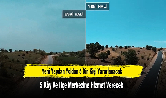 Yeni Yapılan Yoldan 5 Bin Kişi Yararlanacak