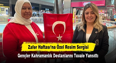 Zafer Haftası’na Özel Resim Sergisi: Gençler Kahramanlık Destanlarını Tuvale Yansıttı