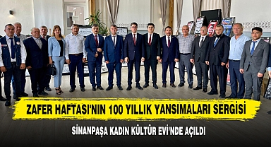 Zafer Haftası'nın 100 Yıllık Yansımaları Sergisi Sinanpaşa Kadın Kültür Evi'nde Açıldı
