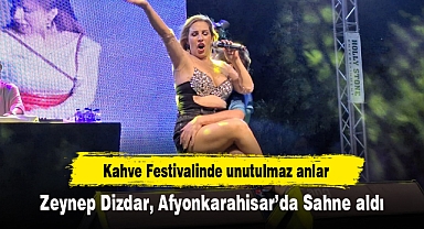 Zeynep Dizdar, Afyonkarahisar'da Sahne aldı