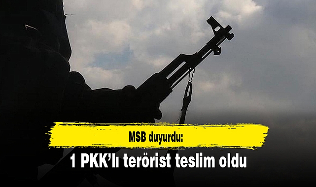 1 PKK’lı terörist teslim oldu