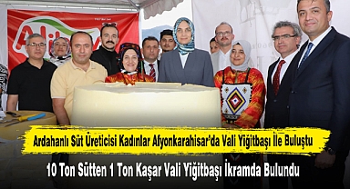 10 Ton Sütten 1 Ton Kaşar Vali Yiğitbaşı İkramda Bulundu