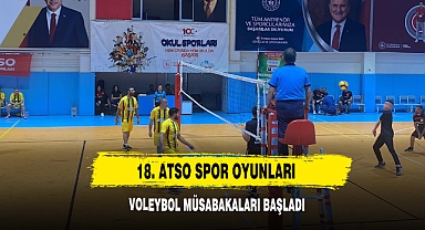 18. ATSO Spor Oyunları Voleybol Müsabakaları Başladı