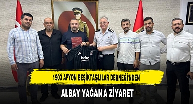 1903 Afyon Beşiktaşlılar Derneği'nden Albay Yağan'a Ziyaret