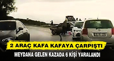 2 ARAÇ KAFA KAFAYA ÇARPIŞTI
