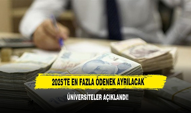 2025'te En Fazla Ödenek Ayrılacak Üniversiteler Açıklandı!