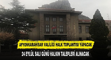 24 EYLÜL SALI GÜNÜ HALKIN TALEPLERİ ALINACAK
