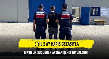 3 Yıl 2 Ay Hapis Cezasıyla Hırsızlık Suçundan Aranan Şahıs Tutuklandı