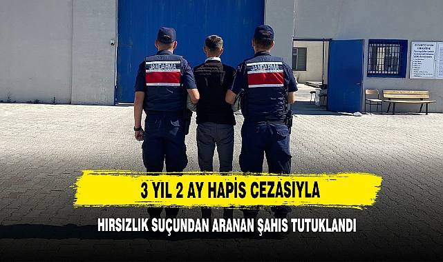 3 Yıl 2 Ay Hapis Cezasıyla Hırsızlık Suçundan Aranan Şahıs Tutuklandı