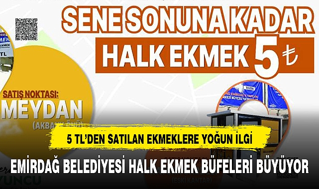 5 TL'DEN SATILAN EKMEKLERE YOĞUN İLGİ