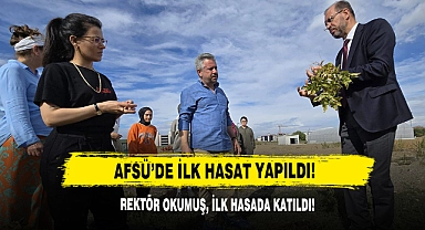 AFSÜ'de İlk Hasat Yapıldı!