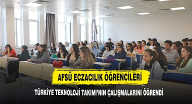 AFSÜ Eczacılık Öğrencileri Türkiye Teknoloji Takımı'nın Çalışmalarını Öğrendi