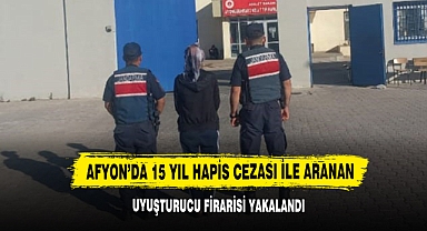 Afyon’da 15 Yıl Hapis Cezası İle Aranan Uyuşturucu Firarisi Yakalandı