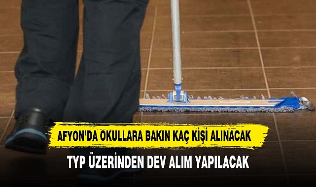 AFYON'DA 310 KİŞİ İŞE ALINACAK İŞTE DETAYLAR