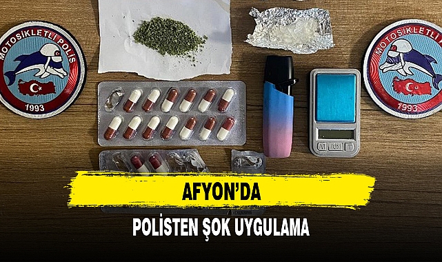 AFYON'DA POLİSTEN ŞOK UYGULAMA