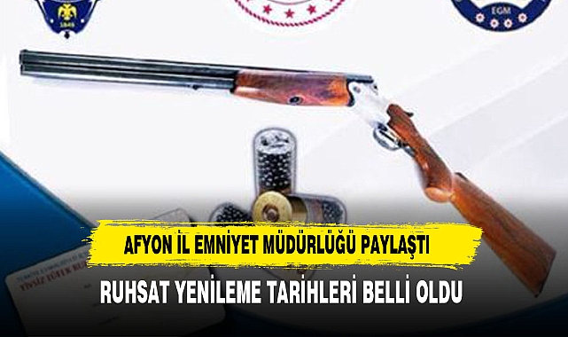 AFYON İL EMNİYET MÜDÜRLÜĞÜ PAYLAŞTI