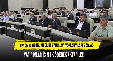 AFYON İL GENEL MECLİSİ EYLÜL AYI TOPLANTILARI BAŞLADI